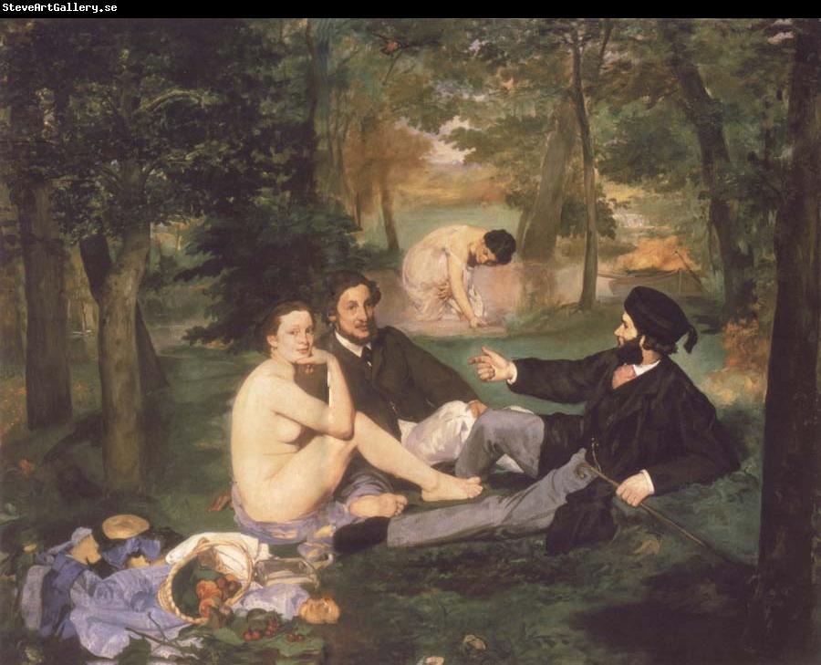Edouard Manet The Fruhstuck in the free